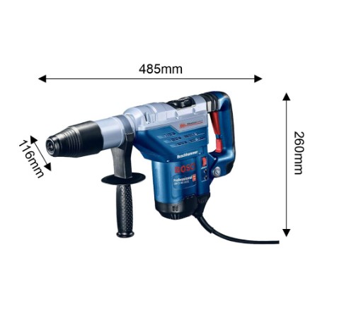 Bosch GBH 5-40 DCE Professional SDS Max Rotary Hammer – High Power Drill for Heavy Duty Concrete Drilling and Demolition Work with Vibration Control